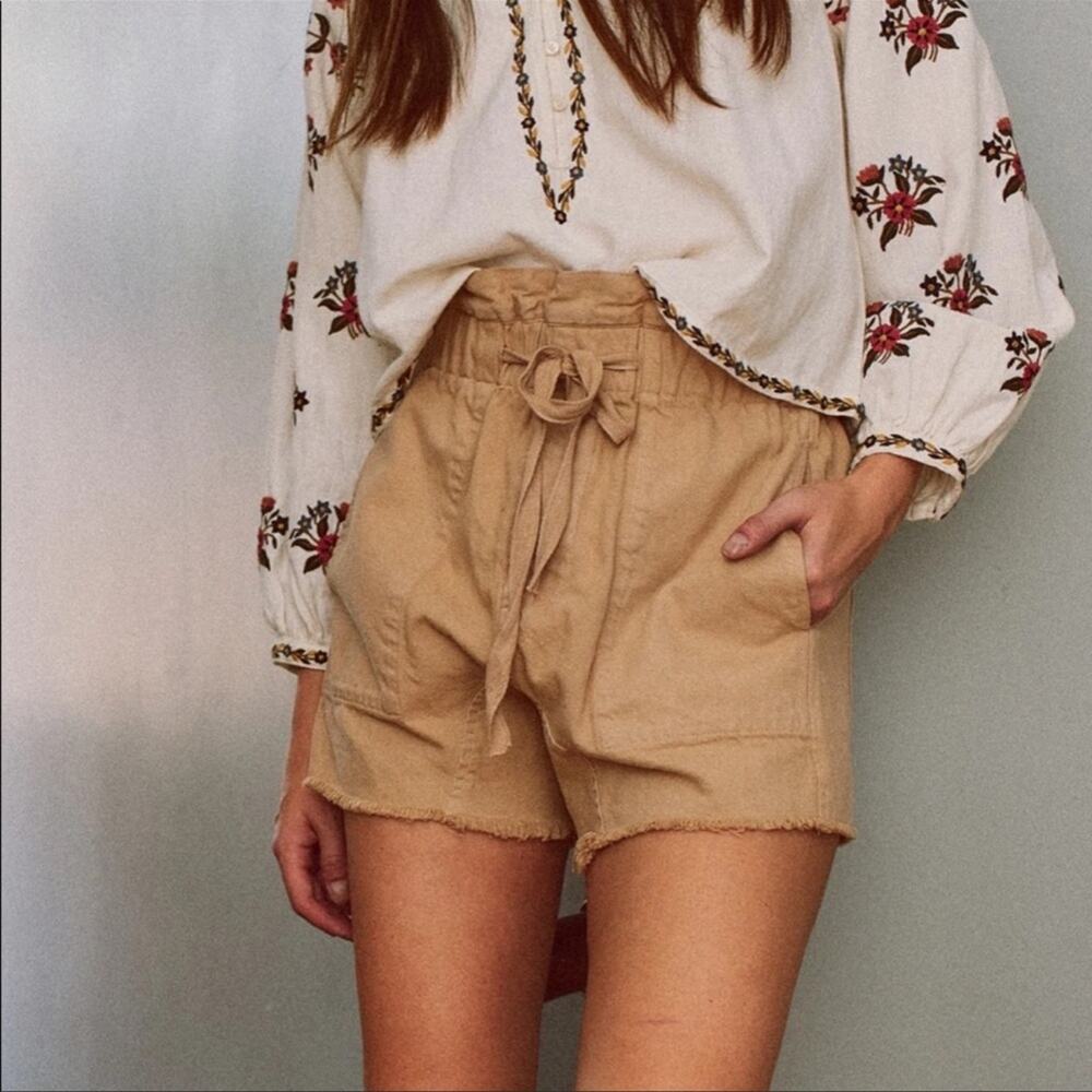 The Great Shorts The Miand Tan Sand Women's Size XS - Picture 8 of 10